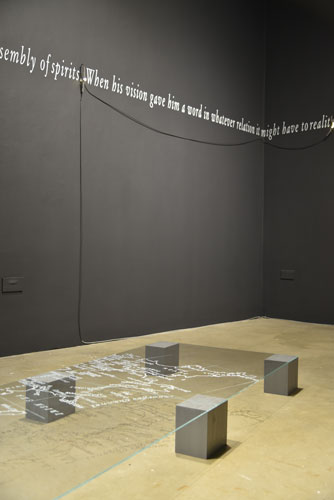 Joseph Kosuth, Seamus Farrell - installation view