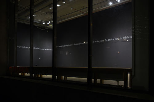 Joseph Kosuth, Seamus Farrell - installation view