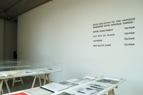 Dematerialised: Jack Wendler Gallery 1971 to 1974