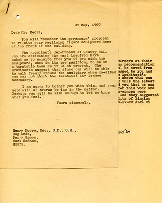 Don’t Do Any More Henry Moore: Henry Moore and the Chelsea School of Art